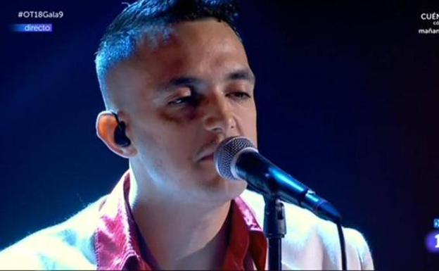 C. Tangana, durante su actuación en la última gala de 'OT 2018'.