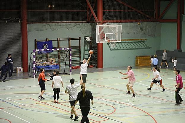 El partido disputado ayer. 