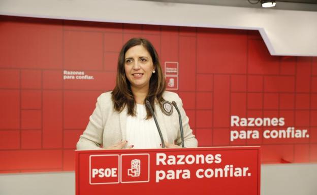 La portavoz del Comité Electoral del Partido Socialista, Esther Peña. 