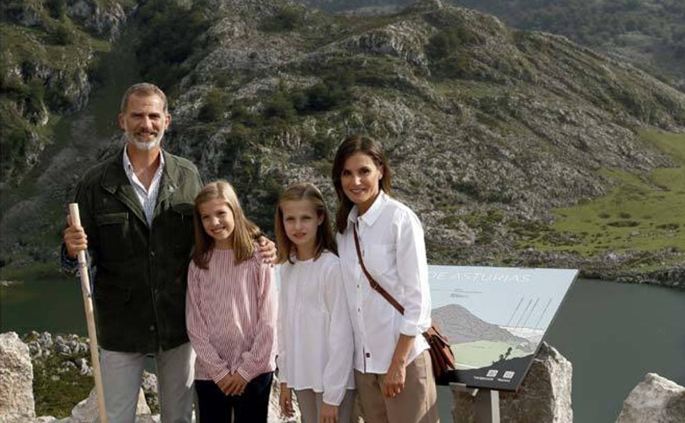 La Familia Real, en Los Lagos de Covadonga.