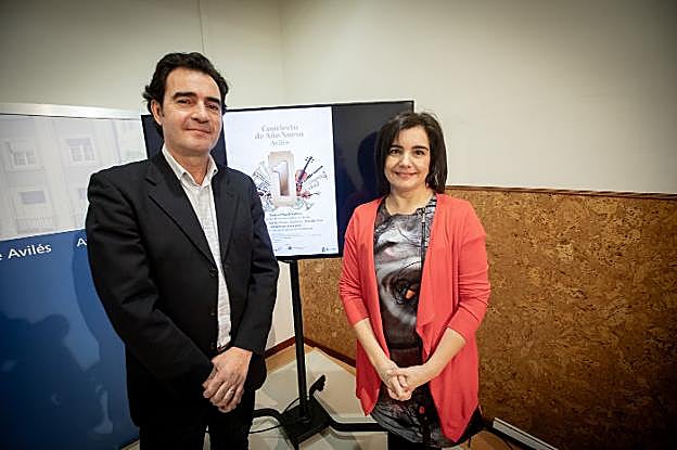 Iván Cuervo y Yolanda Alonso, ayer en la presentación. 