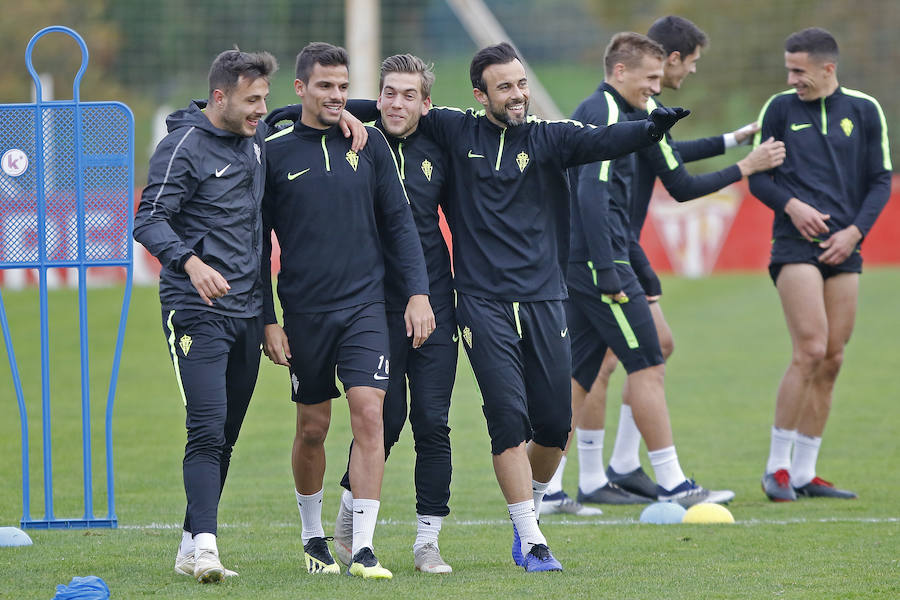 Fotos: Entrenamiento del Sporting (14-12-2018)