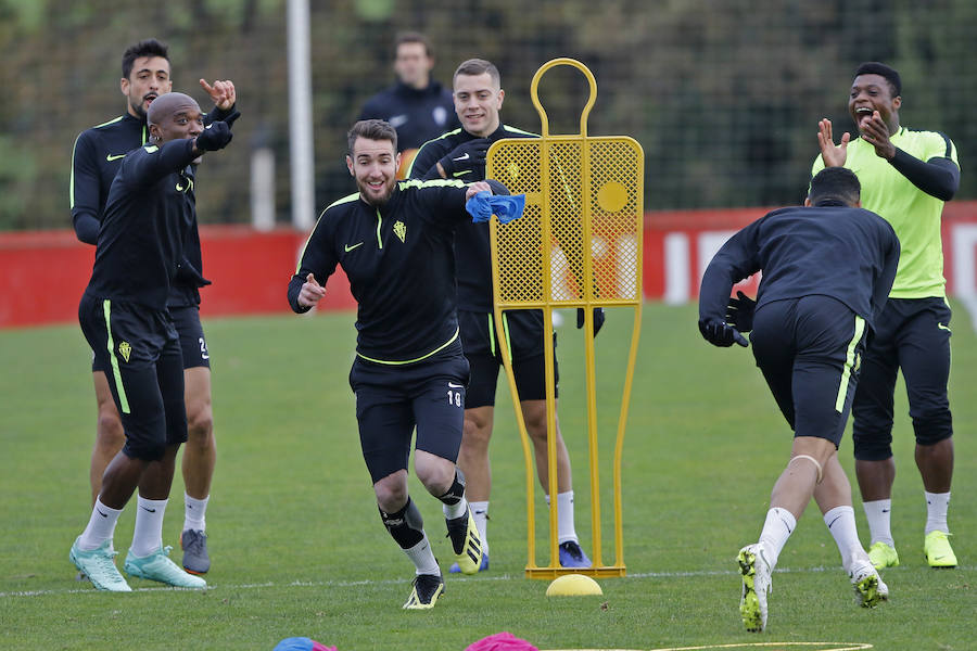 Fotos: Entrenamiento del Sporting (14-12-2018)