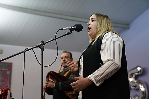 Vanesa Fernández, en plena actuación. 