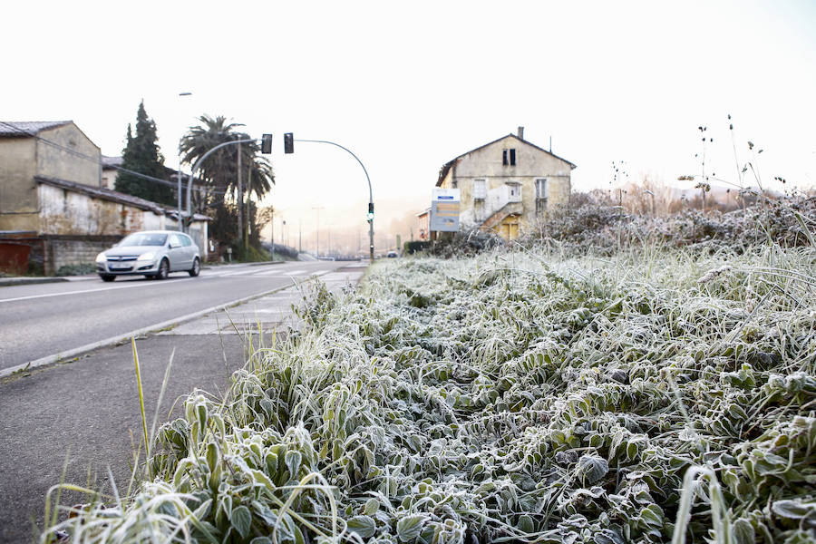 as temperaturas bajo cero con las que la región lleva días amaneciendo muestran estampas sorprendentes que compensan la sensación de frío. 