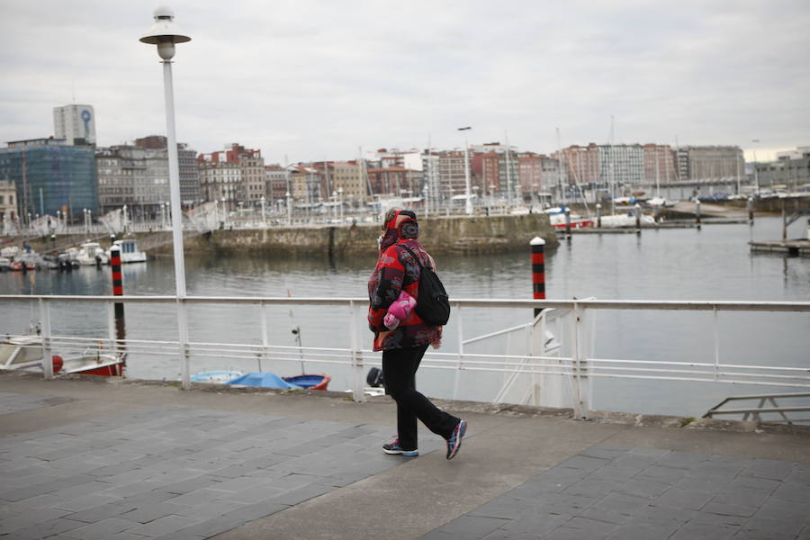 Cubierta por el manto blanco de una fuerte helada y con temperaturas de hasta seis grados bajo cero. Así ha amanecido Asturias este viernes.