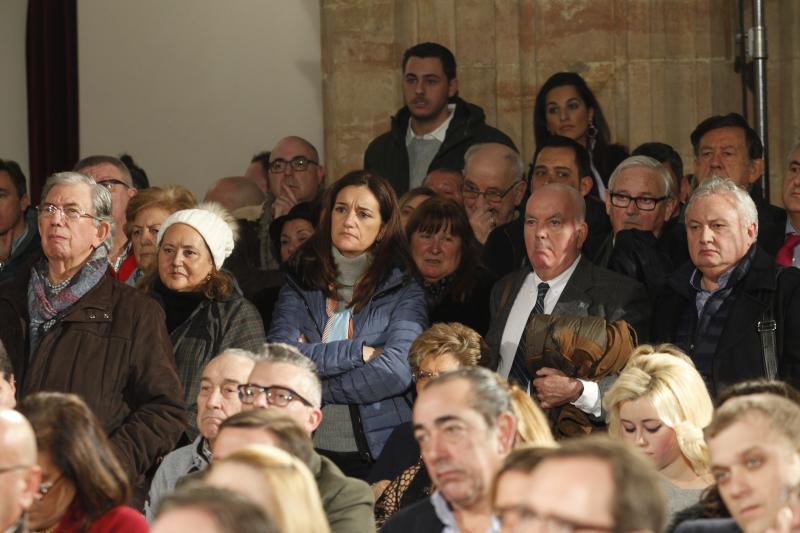 El presidente del PP acude al Hotel de la Reconquista en el que ha tenido lugar el acto oficial de presentación de Teresa Mallada como candidata a la Presidencia del Principado y de Alfredo Canteli como candidato al Ayuntamiento de la capital asturiana