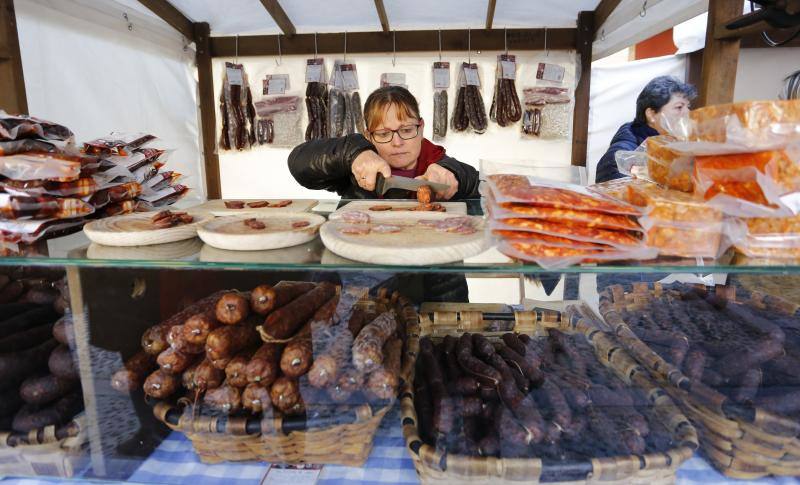 La Plaza Mayor de Gijón acogió, este domingo, el Mercado Ecológico y Artesano. Un evento que se ha consolidado como un referente artesanal, gastronómico y turístico de la villa. Ha sido declarado Fiesta de Interés Turístico del Principado de Asturias.