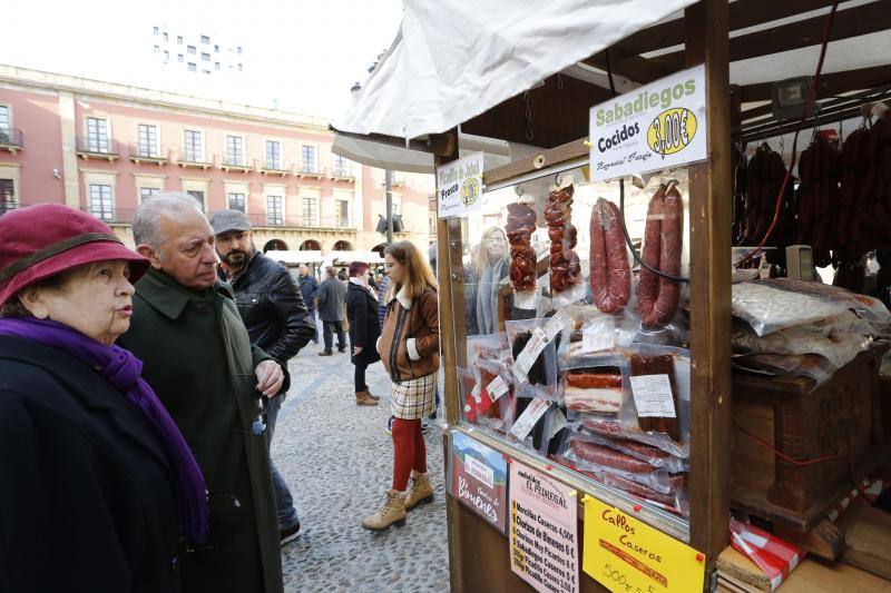 La Plaza Mayor de Gijón acogió, este domingo, el Mercado Ecológico y Artesano. Un evento que se ha consolidado como un referente artesanal, gastronómico y turístico de la villa. Ha sido declarado Fiesta de Interés Turístico del Principado de Asturias.