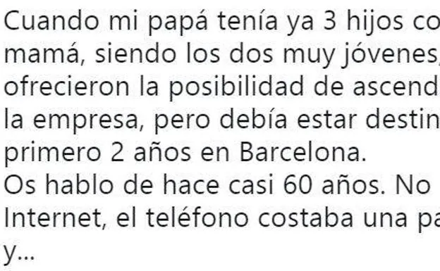 Cosas que me enseñó mi padre': la historia a la que se ha rendido Twitter |  El Comercio: Diario de Asturias