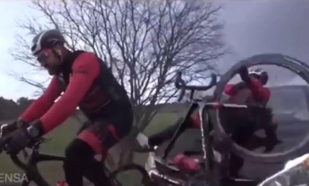 El vídeo del brutal atropello que sufrió Dani Rovira durante el rodaje de 'Todos los caminos' en Francia