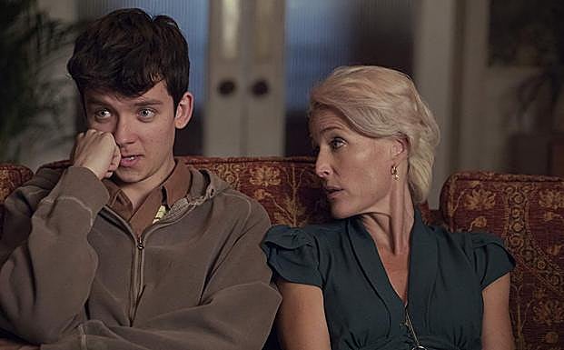 Gillian Anderson, una secundaria de lujo en 'Sex Education'.