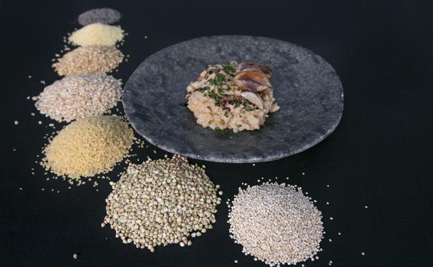 El arroz integral es un alimento muy saludables. 