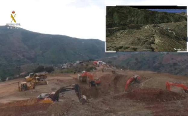 La vertiginosa transformación del Cerro de la Corona para llegar hasta Julen