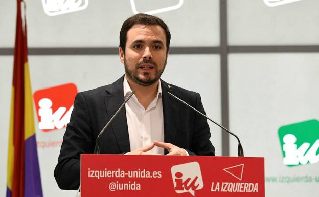 Alberto Garzón, coordinador federal de IU.