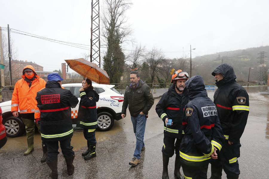El temporal de Asturias ha dejado multitud de destrozos en Trubia