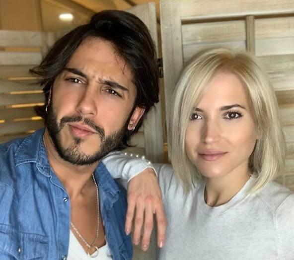 Con Ana Fernández, su gran amiga.