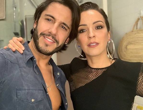 Con Verónica Sánchez.