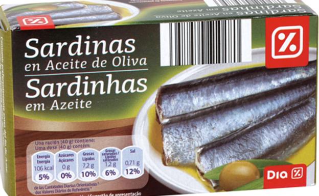 Dia retira casi 25.000 latas de sardinas por posible defecto de esterilización