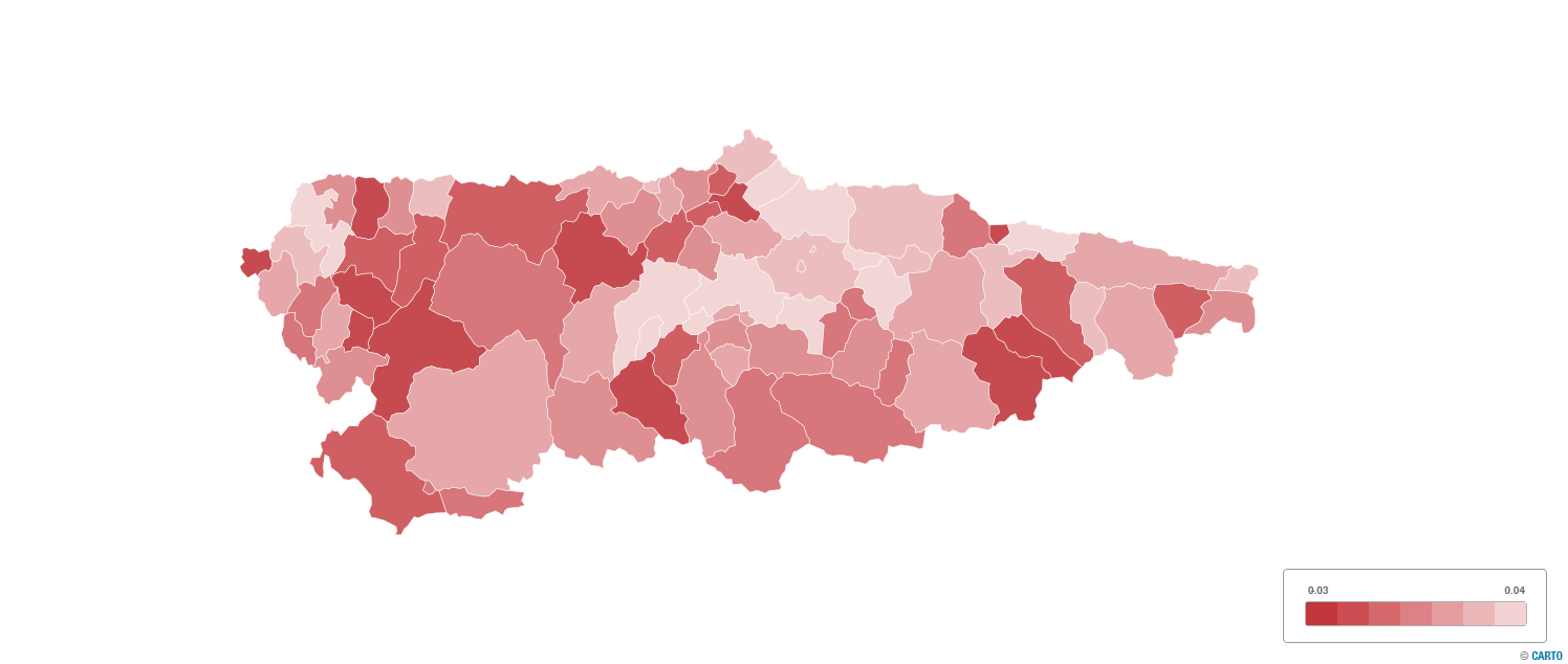 La población en Asturias según los últimos datos de caída de población