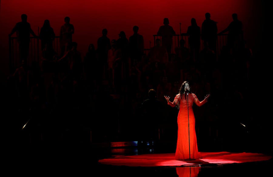 Rosalía, durante su actuación.