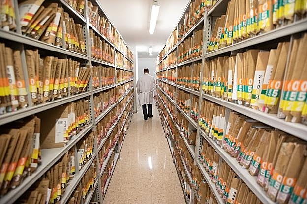 Las historias clínicas ocupan un espacio importante en el Hospital Universitario San Agustín. 