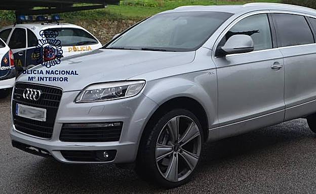 El vehículo incautado.