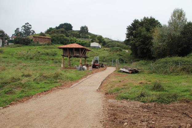 Parcela donde se ubicarán los huertos urbanos en Candás. 