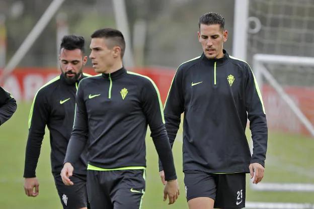 Durdjevic (izquierda) y Alegría (derecha), en un entrenamiento. 