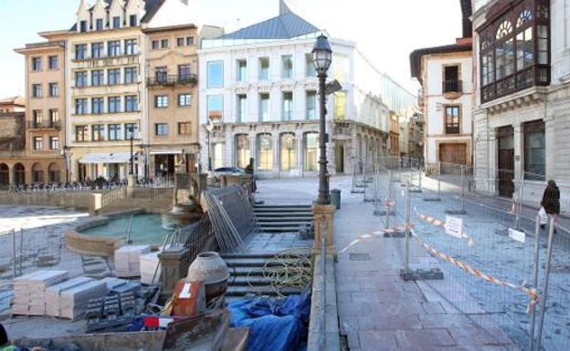 La renovación de   la plaza de la Catedral y la Losa,  a punto de finalizar