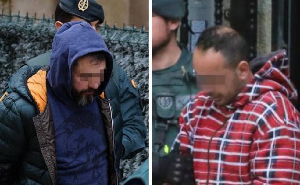 A la izquierda, Pedro Nieva, la persona que presuntamente encargó el asesinato. A la derecha, D. B., uno de los ciudadanos argelinos detenidos.