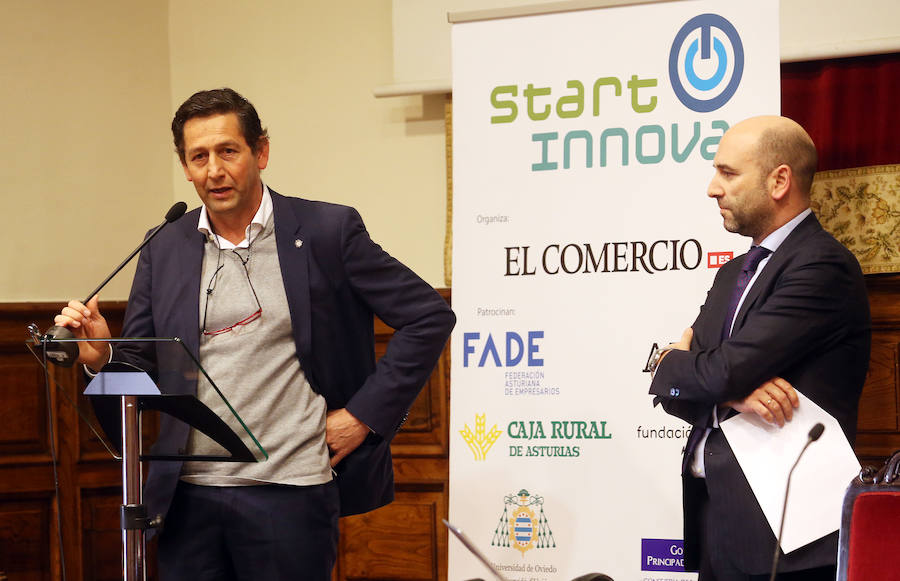 El proyecto Soundup del Colegio de Fomento Peñamayor se ha alzado con el primer premio en la categoría de menores de 17 años de STARTinnova, el programa de impulso de la cultura emprendedora de EL COMERCIO. En la categoría de segundo de Bachillerato y Formación Profesional se ha impuesto Imapro, del CIFP La Laboral, gracias a su propuesta de una compañía de mantenimiento para la Industria 4.0 de la región.