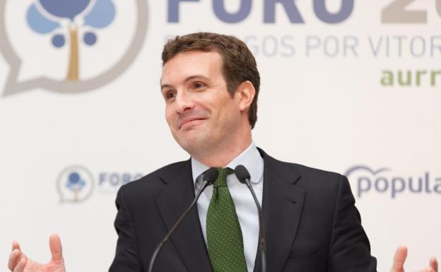 El líder del PP, Pablo Casado. 