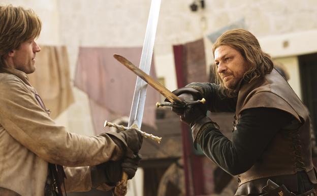 Jaime Lannister y Eddard Stark.