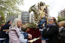 Procesión de La Borriquilla, en Gijón