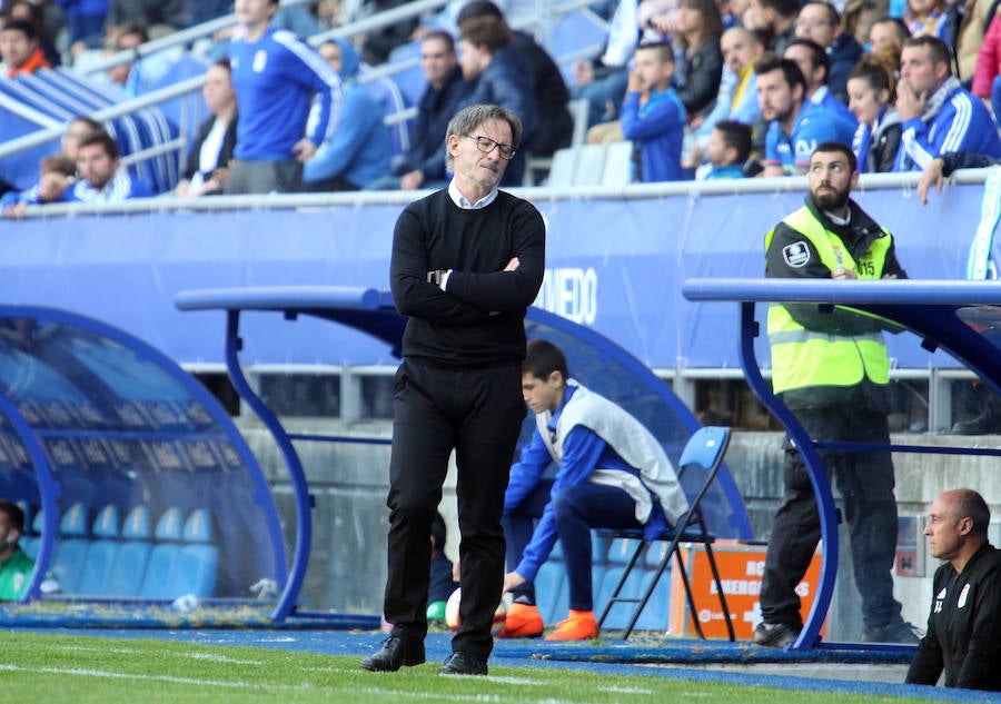 El equipo azul empató en el Carlos Tartiere y dejó escapa tres puntos que le mantienen noveno en la clasificación de Segunda División