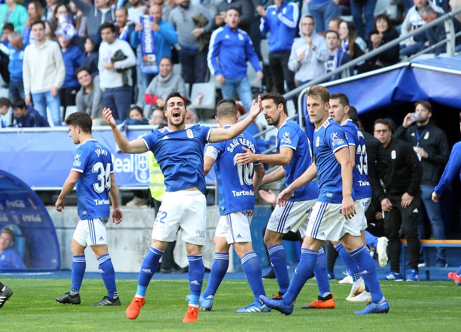 El equipo azul empató en el Carlos Tartiere y dejó escapa tres puntos que le mantienen noveno en la clasificación de Segunda División