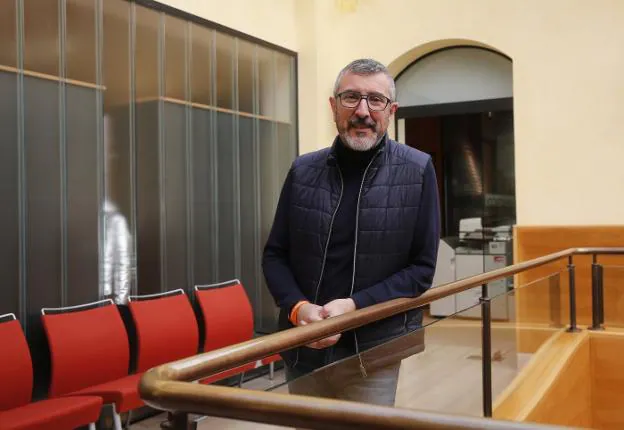 José Carlos Fernández Sarasola, en las dependencias del Ayuntamiento. 