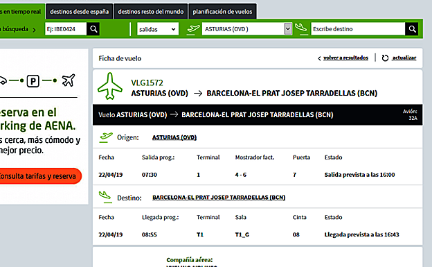 Una avería deja en tierra el primer vuelo de Vueling a Barcelona