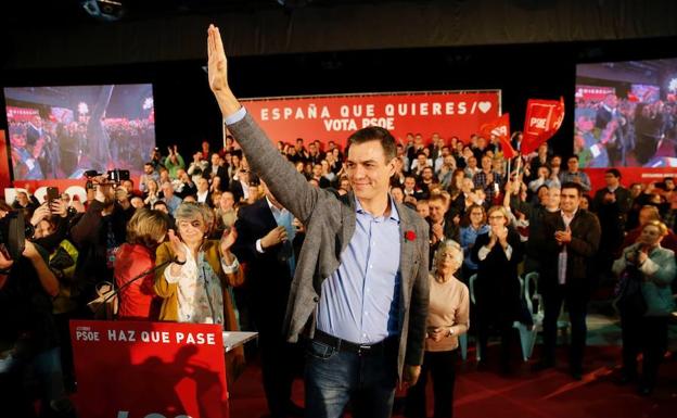 Pedro Sánchez, en el acto celebrado en Gijón. 