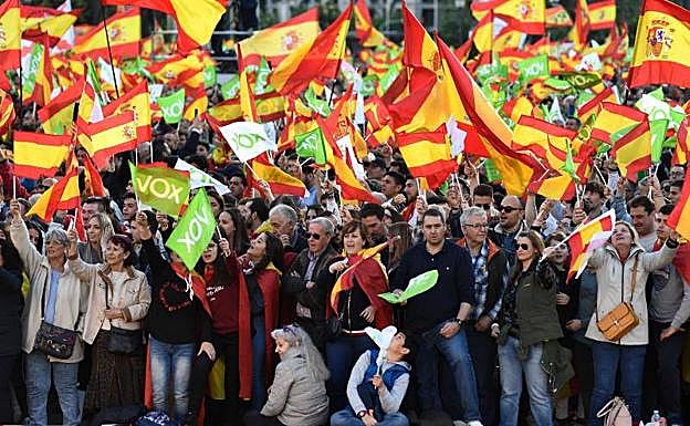 Cierre de campaña de Vox en Madrid.