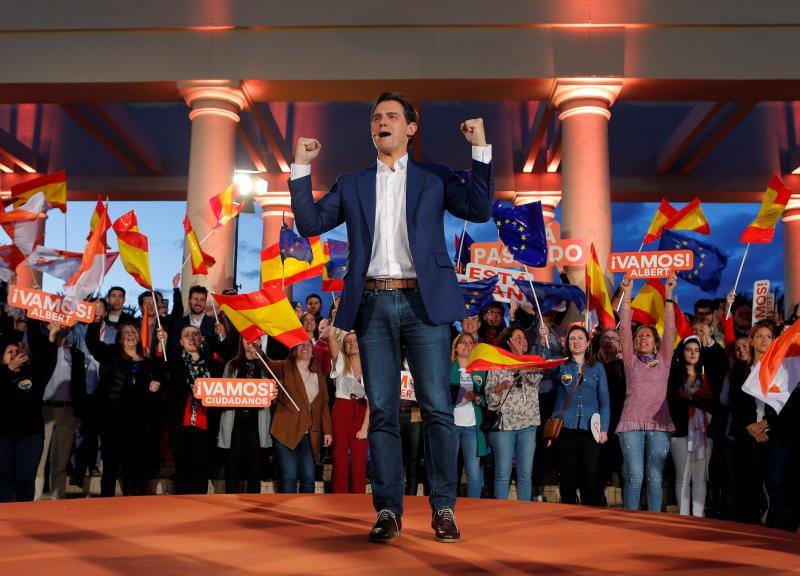 Albert Rivera en el cierre de campaña en Valencia.