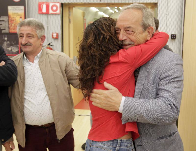 Imagen. Celebración en la sede del PSOE en Madrid