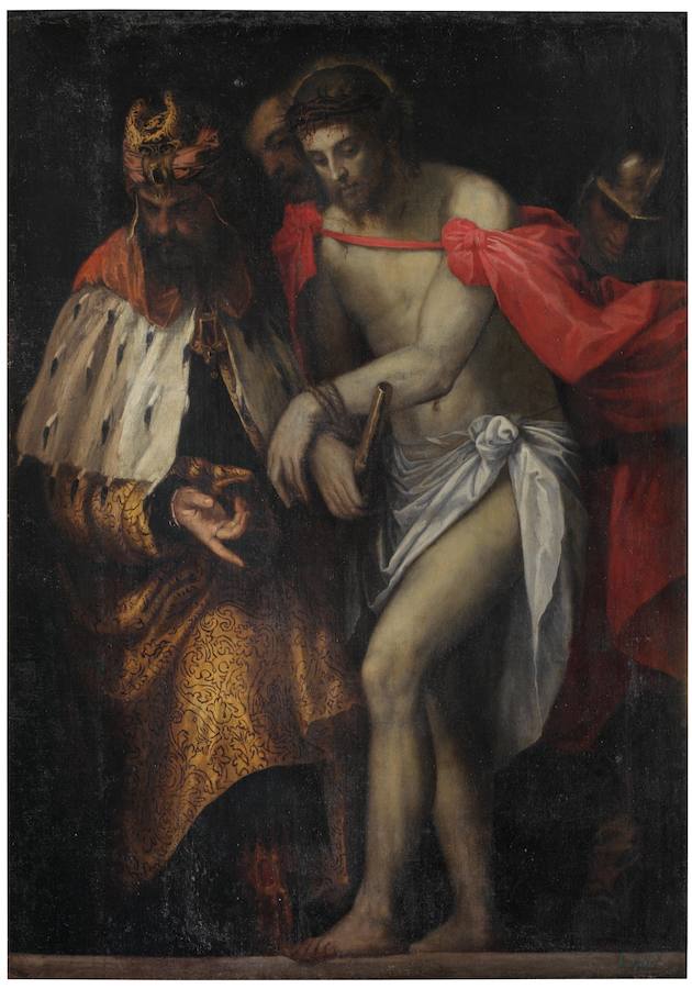 ‘Cristo presentado al pueblo’, obra anónima del siglo XVII que es la única del Prado en depósito en la Universidad de Oviedo.