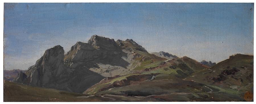 ‘Puerto de Pajares’, óbra de Carlos de Haes, hacia 1874, en el Bellas Artes.