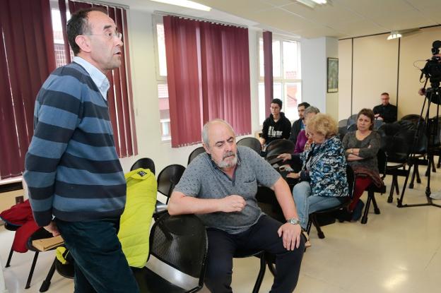 Representantes de la Plataforma Contra la Contaminación. 