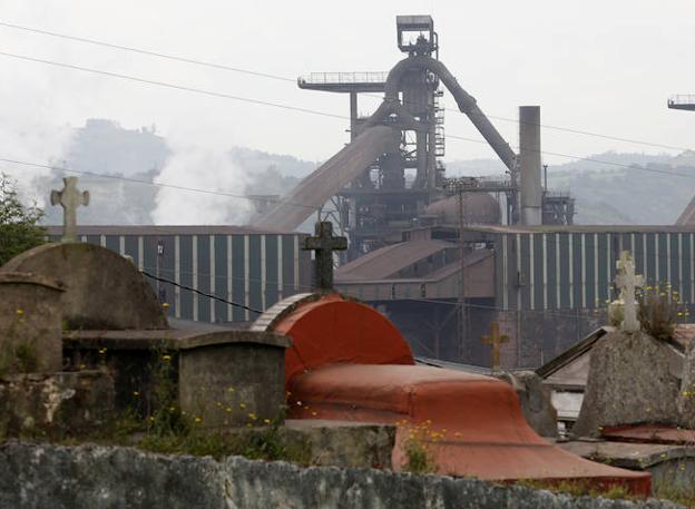 Planta de Arcelor en Gijón. 