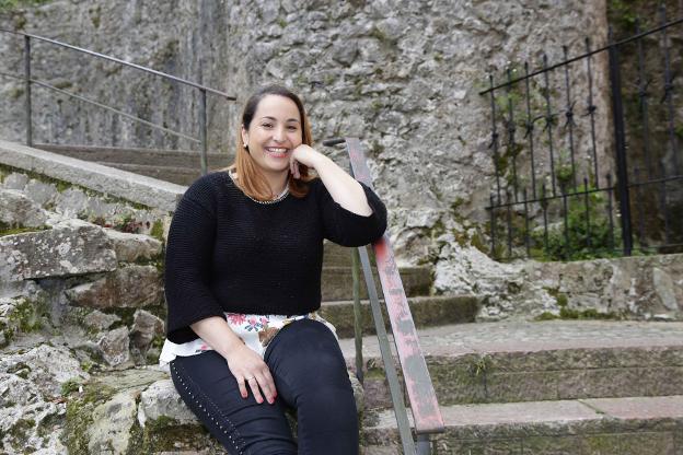 Priscila Alonso, en el casco histórico. 