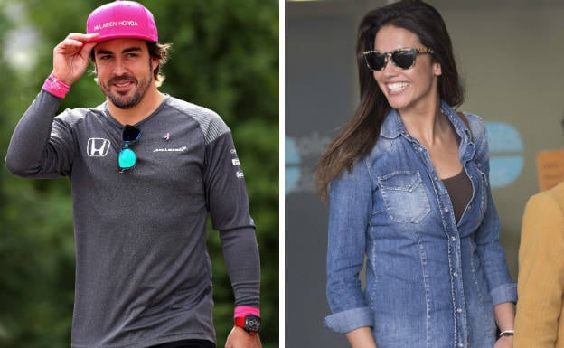 Fernando Alonso y Lara Álvarez, los mejores compañeros de cañas