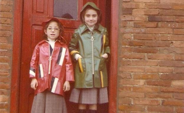 Infancia. Pérez Soberón, a la derecha, durante su etapa como escolar.